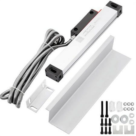 VEVOR 1 Axis Lathe Linear Scale 150mm with Accuracy 0.0002 inch Optical Length Precision Linear Scale Aluminum Body for Mill Milling Lathe Machine with Accessories