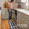 thumbnail image 3 of Juego de alfombrillas de cocina FRESHMINT Modern Farmhouse Plaid, 2 piezas, 3 of 7