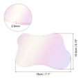 thumbnail image 2 of 2pcs Acrylic Irregular Coaster, Creative Coaster Mug Pad Coffee Cup Coaster, Multicolor (7x6 Inch), 2 of 6