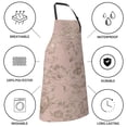thumbnail image 5 of Kdxio Rose Gold Marble Texture Apron with Pockets Adjustable Kitchen Aprons for Men Women Waterproof Aprons for Cooking,Drawing,Crafting, Baking Household Cleaning, 5 of 5