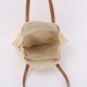 thumbnail image 4 of Granjero Gordo Bolso de mano tejido y bolsas de cosméticos, bolso de mano tejido elegante de playa de verano, bolso de hombro de 17,71 x 0,78 x 15,74 pulgadas (A), 4 of 4