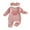 Pink, variant on Newborn Baby Girl My First Valentines Day Outfit Letter Embroidered Ruffle Romper Long Sleeve Jumssuit Headband 2 Piece Spring Clothes Set Coming Home Outfits