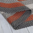 thumbnail image 3 of Super Area Rugs Bradford Indoor Outdoor Reversible Braided Rug 4' x 4' Round - Gray & Red, 3 of 5