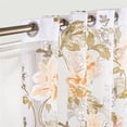 thumbnail image 3 of 2 Panels Floral Sheer Curtains Livingroom Bedroom Grommets Window Voile Curtain, 3 of 18