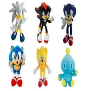 Plush Toy - Sonic the Hedgehog - Bundle of 6 - Size 8 Inch