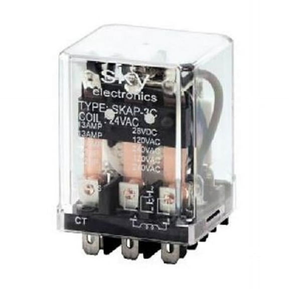 Relay & Control 120V AC Coil 8 Pin Square Base Plug-in Relays