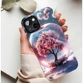 thumbnail image 5 of CherryBlossomAppleShapedPhoneCaseTransparentClearWinterWonderlandDesignForWomenMenFashionLoversCompatible with iPhone 11/12/13/14/15/16 (Pro Max/Plus), 5 of 9