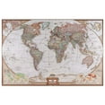 thumbnail image 2 of wall26 Peel and Stick Wallpapaer -Collage - | Removable Large Wall Mural Creative Wall Decal (66"x96", Antique Political Mollweide Map Projection), 2 of 5