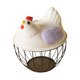 thumbnail image 5 of Cesta de huevo de pollo huevo contenedor titular de alambre de hierro portátil huevo de pollo titular encimera de recogida de huevos cesta para , Violeta, 5 of 8