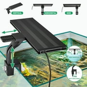 VNEKVA LED Aquarium Light for Fish Tanks, Full Spectrum, 8 Colors with Timer, Clip-On Light Fits Glass up to 0.75in Thick