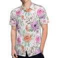 thumbnail image 4 of High Quality Hawaiian Shirts for Men Short Sleeve Aloha Beach Shirt Floral Summer Casual Button Down Shirts Blouses QNFHXN, 4 of 7