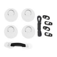 thumbnail image 4 of koolsoo D PVC Acier Inoxydable Multifonctionnel 2.5M Noir Rond Cordon Élastique Blanc, 4 of 9