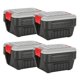 thumbnail image 1 of Caja de almacenamiento Rubbermaid ActionPacker 30 L para exteriores, paquete de 4, 1 of 9