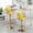 Yellow, variant on Velvet Bar Stools Set of 2, Pure Gold Plated Swivel Counter Height Bar Stools with Height Adjustable, 360 Degree Rotation Upholstered Bar Chair with 1 Thick Pillow for Dinning Room and Bar, White