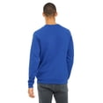 thumbnail image 2 of Bella Canvas Mens Sponge Fleece Raglan Crewneck Sweatshirt, 3XL, True Royal, 2 of 3
