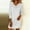 White, variant on Juslio Dresses for Women Cowl Neck Linen Midi Dress, Loose Casual Solid Color Long Sleeve T-Shirt Dresses