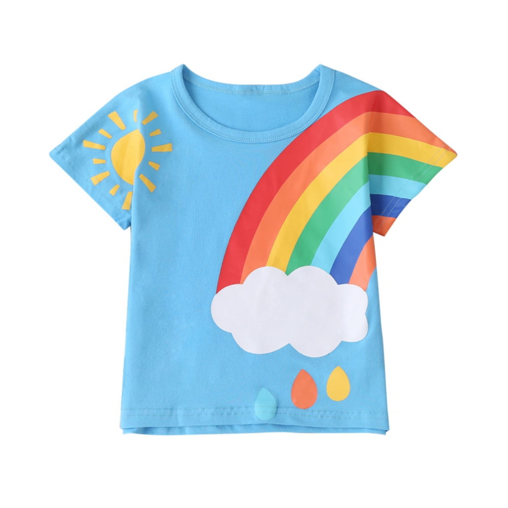 Kids Rainbow Waves Adventure Shirt