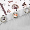 thumbnail image 4 of jejeloiu Safari Animal Fox Blackout Curtains Set of 2 (52x84 Each),Cute Jungle Animal Window Curtains,Rustic Pine Cone Curtains and Drapes For Adults,Super Cozy Room Decor, 4 of 6