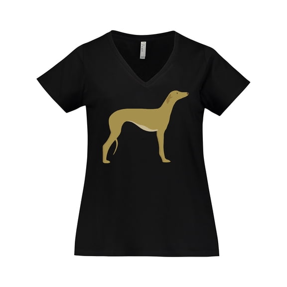 Inktastic Greyhound Women's Plus Size V-Neck T-Shirt