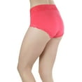 thumbnail image 4 of ToBeInStyle Junior Womens Pack of 6 Classic Cotton Blend Colorful Assorted Bikini Briefs, 4 of 7