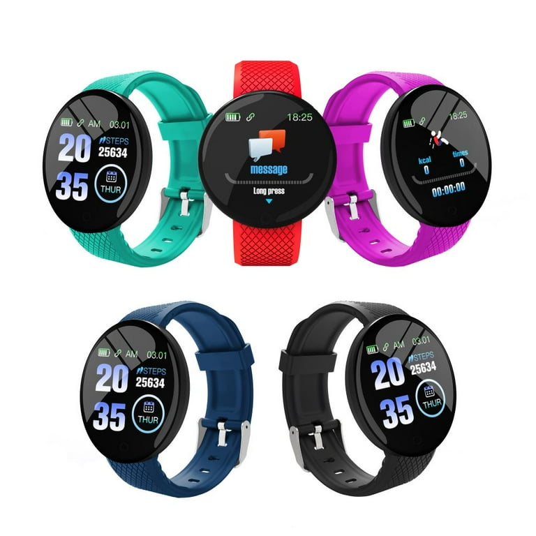 D18 Reloj Inteligente Redondo Smartwatch Mujer Impermeable Deporte Tracker  * 3CKINGDOM *