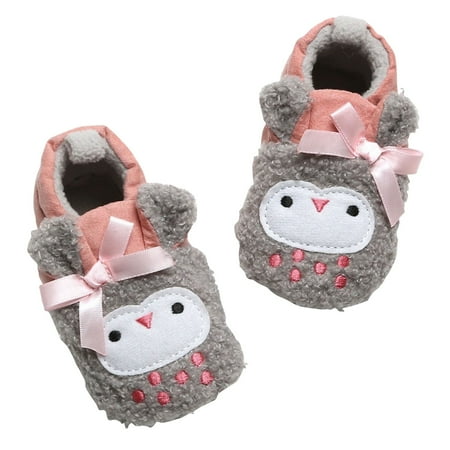 

Geire Fall Winter New Infant Plush Shoes Soft Sole Non-Slip PU Leather Casual Shoes Infant First Walking Shoes Toddler Crib Shoes Newborn Loafers Flats