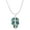 Necklace, variant on Abalone Shell Pendant Necklace or Earring Rhodium Plated 17 Inch Snake Chain E0120