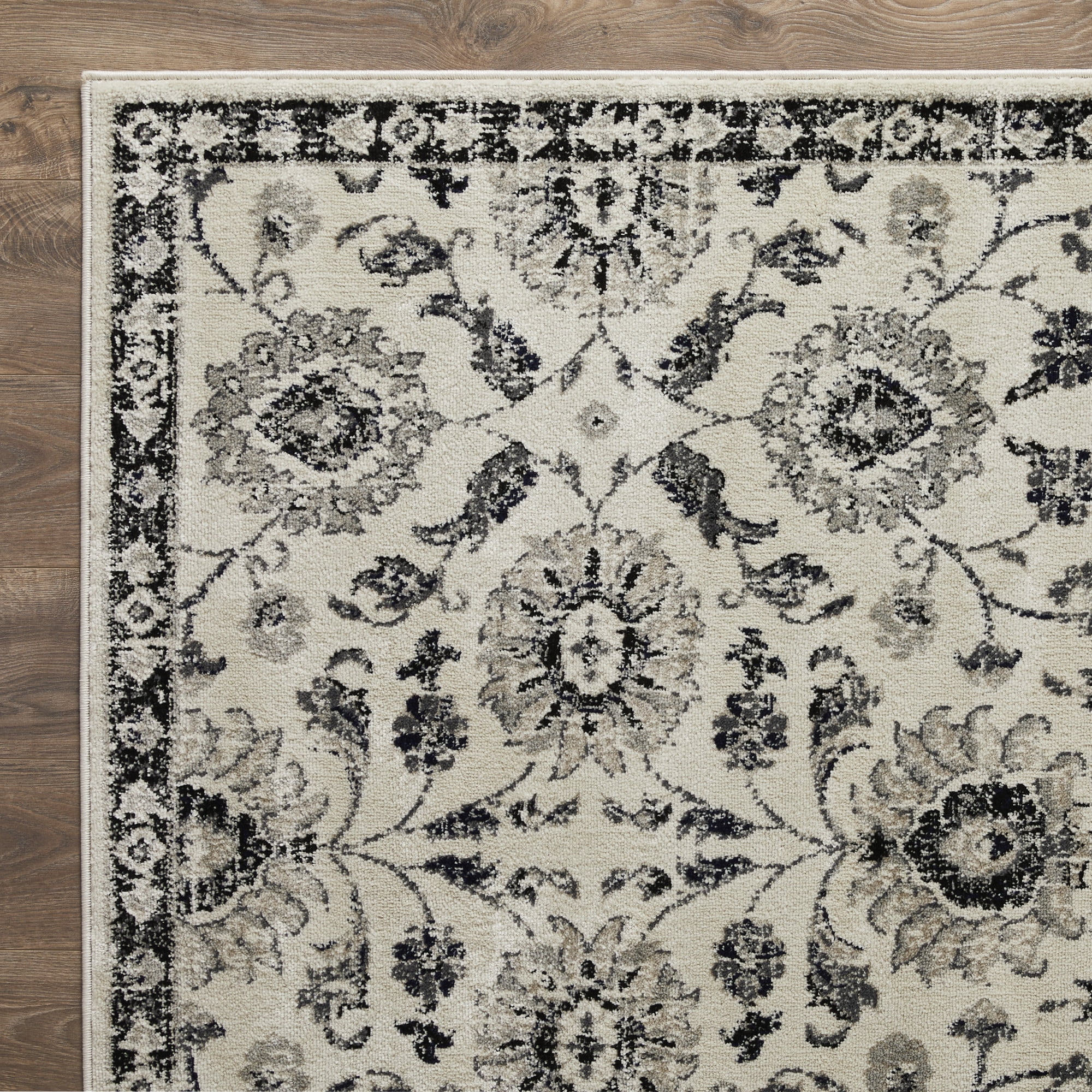 Loomaknoti Celena Ashbil 2' x 3' Floral Indoor Runner Rug , Cream/Blue