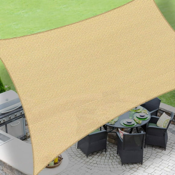 LOVE STORY 10' x 13' Rectangle Sun Shade Sail Canopy UV Block Shade Sails for Outdoor Patio Garden Backyard Sand (We Make Custom Size)
