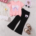 thumbnail image 2 of PEASKJP Girl Summer Short Sets Girls Summer T Shirt and Shorts Set with Side Pockets,Size 3-4 Years, 2 of 3