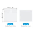 thumbnail image 2 of 50 Pcs Wire Shelf Label Holder 1.65x1.65 Inch, Plastic Merchandise Sign, 2 of 7