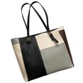 thumbnail image 5 of bestolf Color Block Tote Bag Handbag Stylish Commuter Shoulder Bag Tote Purse for Women Work Daily Life Parties Dating, 5 of 8