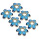 thumbnail image 4 of 30 Uds. Tapas de cuentas en forma de flor collar de aleación pulsera Torus para joyería accesorio DIY, 4 of 5