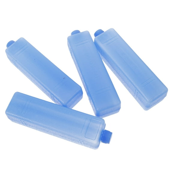 Pawsdot 4Pcs Freezer Ice Packs Blue Leak Resistant Rubber Cooling Packs for Cooler Lunch Storage Cases