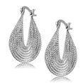 thumbnail image 1 of Women Rhodium Brass Earrings with No Stone in No Stone, 1 of 1