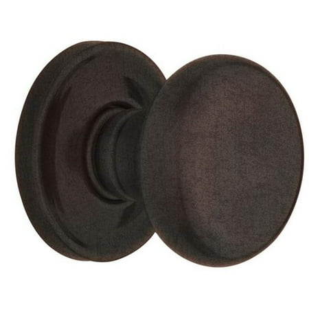 - Baldwin 5015412PASS 2.37 in. Backset Passage Knob Set, Distressed Venetian Bronze
