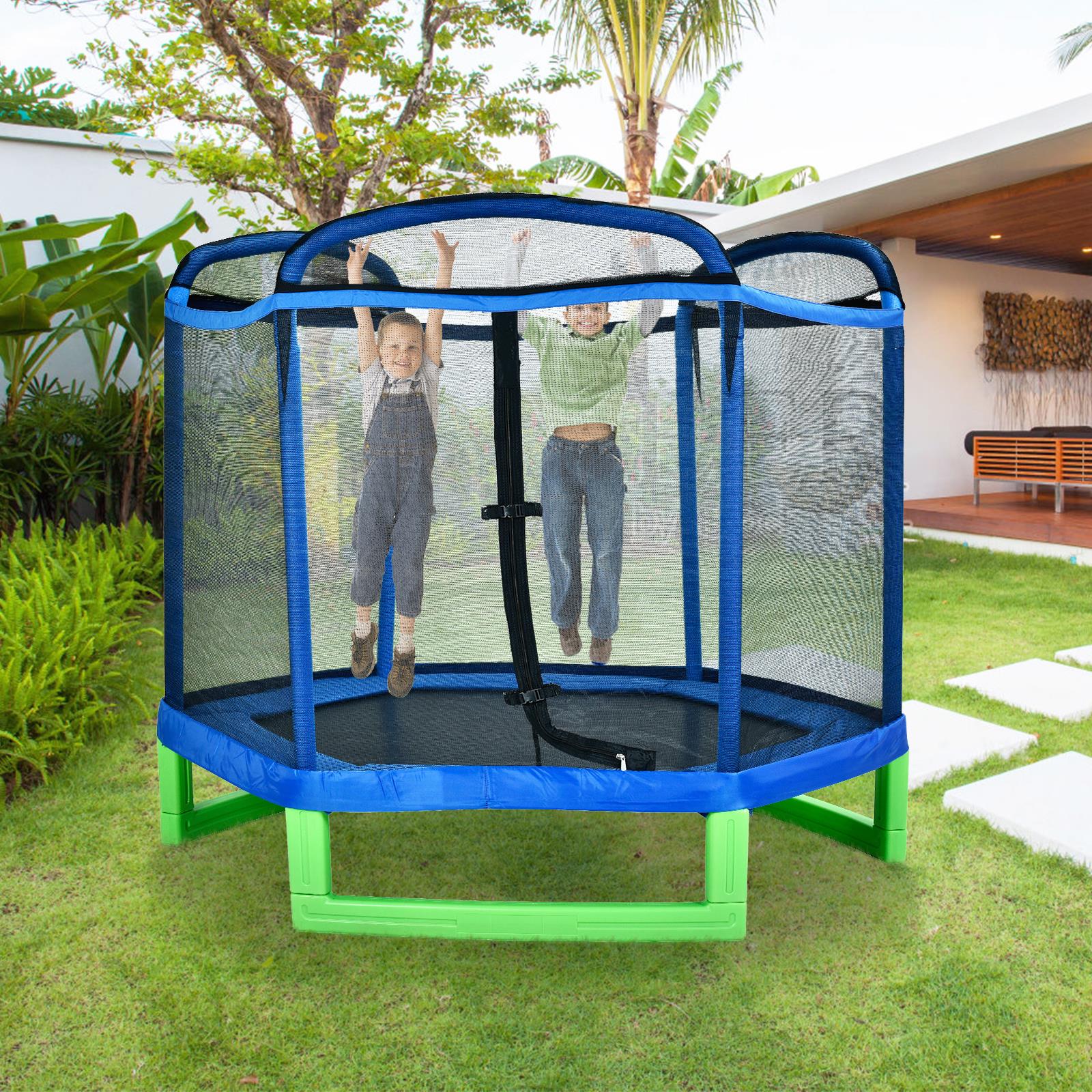 UBesGoo 7 ft Diameter Kids Trampoline, for Jumpping Playing