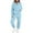 Blue, variant on Maean Plus Size Fleece Lounge Sets for Women Pullover Pjs Fuzzy Sleepwear Pants 2 Piece Pajamas