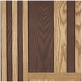 thumbnail image 5 of DecMode Brown Wooden Carved Two-Toned Striped Geometric Wall Decor (2 Count), 5 of 15