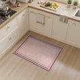 thumbnail image 2 of ODIKA 3'x5' Washable Throw Rug Stain Resistant, Low Profile, Non-Slip Pink Contemporary Geometric Lattice Panel Abstract Interlocking for Entryway, Kitchen, Mudroom, 2 of 7