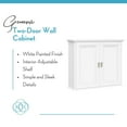 thumbnail image 5 of RiverRidge Geneva Two-Door Bathroom and Laundry Wall Mount Storage Medicine Cabinet with Fixed and Adjustable Shelves - White, 5 of 7