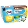 thumbnail image 4 of (3 pack) Dole Fruit Bowls Pineapple Tidbits in Coconut Water*, 4 oz Cups (4 Pack), 4 of 14