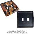 thumbnail image 5 of Urbalabs Western Cowboy Cute Cows Rustic Horse Decorative Light Switch Outlet Wall Plate Covers Rustic Light Switch Covers Single Double 2 Gang Switch Plates (Double Switch), 5 of 7