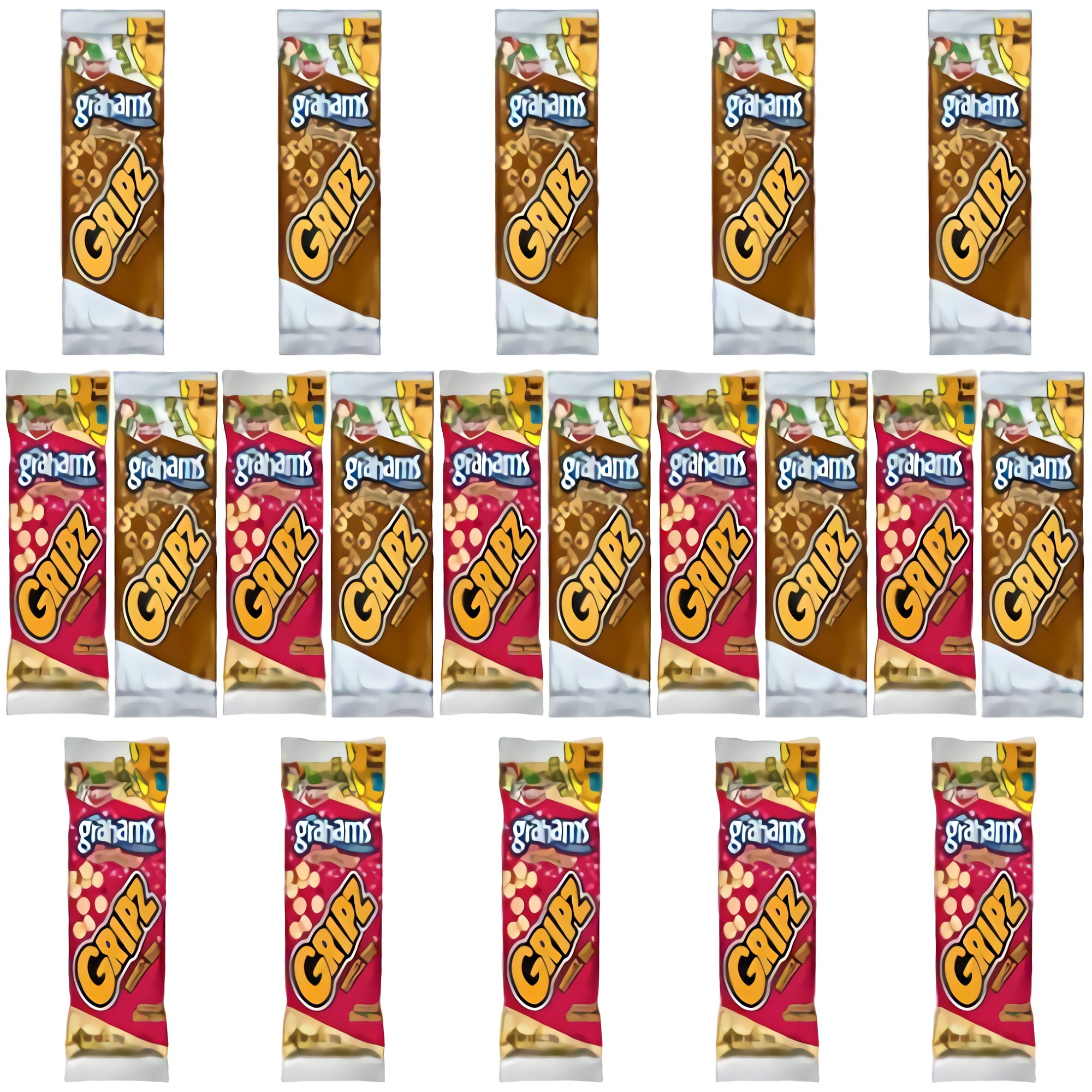 Grahams Crackers by Gripz .9 Ounce 20 Count (Chocolate and Cinnamon