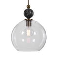 thumbnail image 1 of Uttermost 22176 Mendota 19" Pendant Lighting, Oxidized, Clear Glass, E26 Bulb, 1 of 1