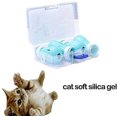 thumbnail image 5 of 4 Zapato para gatos, botas antirrayas para pies de gato, protección ajustable para patas de gato para el hogar, baño, belleza, control de tratamientos, estación de masaje para gatos azules, 5 of 5