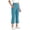 Sky Blue, variant on Posijego Girls Capri Pants School Uniform Casual Dress Capris Pants High Waist Stretch Athletic Yoga Pants with Pockets