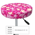 thumbnail image 4 of Fotbe Vintage Flowers Stool Covers Round,Waterproof Round Bar Stool Covers Bar Chair Covers Washable Stool Cushion Slipcover for 12-14 Inch Chair-12 inch, 4 of 7