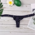 thumbnail image 5 of LQCMBYF Mens G Strings & Thongs Underwear New Men Sexy Gay Underpants Ultra-Thin Ice Silk With Low Waist Briefs Underwear Mens Sexy Underwear for Straight Men (Blue,M), 5 of 8