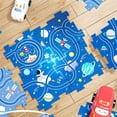 thumbnail image 4 of Milaget Kids Race Tracks Learning Stem Montessori Activity Puzzle Track with Vehicle for 4Pcs puzzle space, 4 of 9